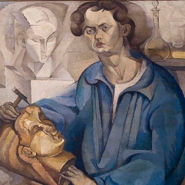Retrato del escultor Óscar Miestchaninoff