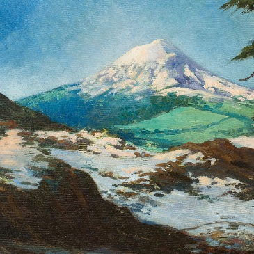 Sin título (Vista del Popocatépetl desde el Iztaccíhuatl)