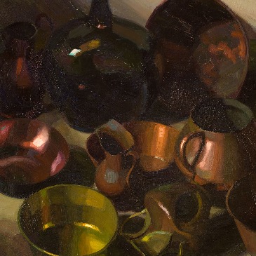 Bodegón con ollas